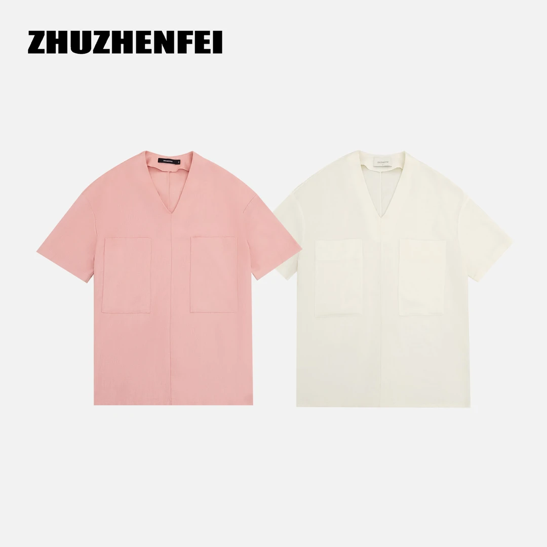ZHUZHENFEI【素净如画】亚麻莱赛尔宽松百搭时尚短袖大T恤Z352539