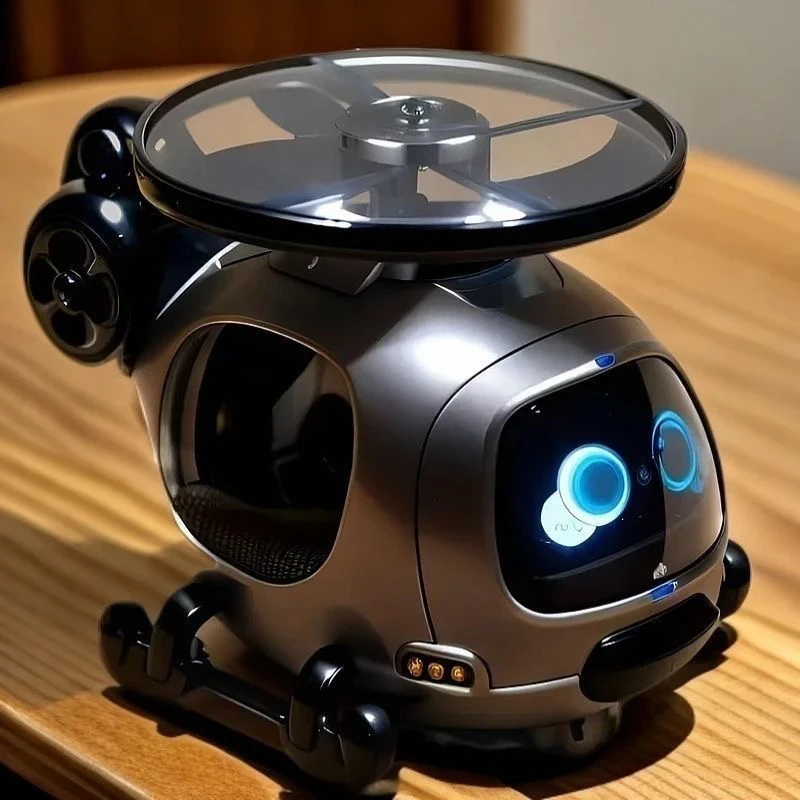 碰撞发射旋转竹蜻蜓飞碟车直升飞机耐摔科技感男孩玩具