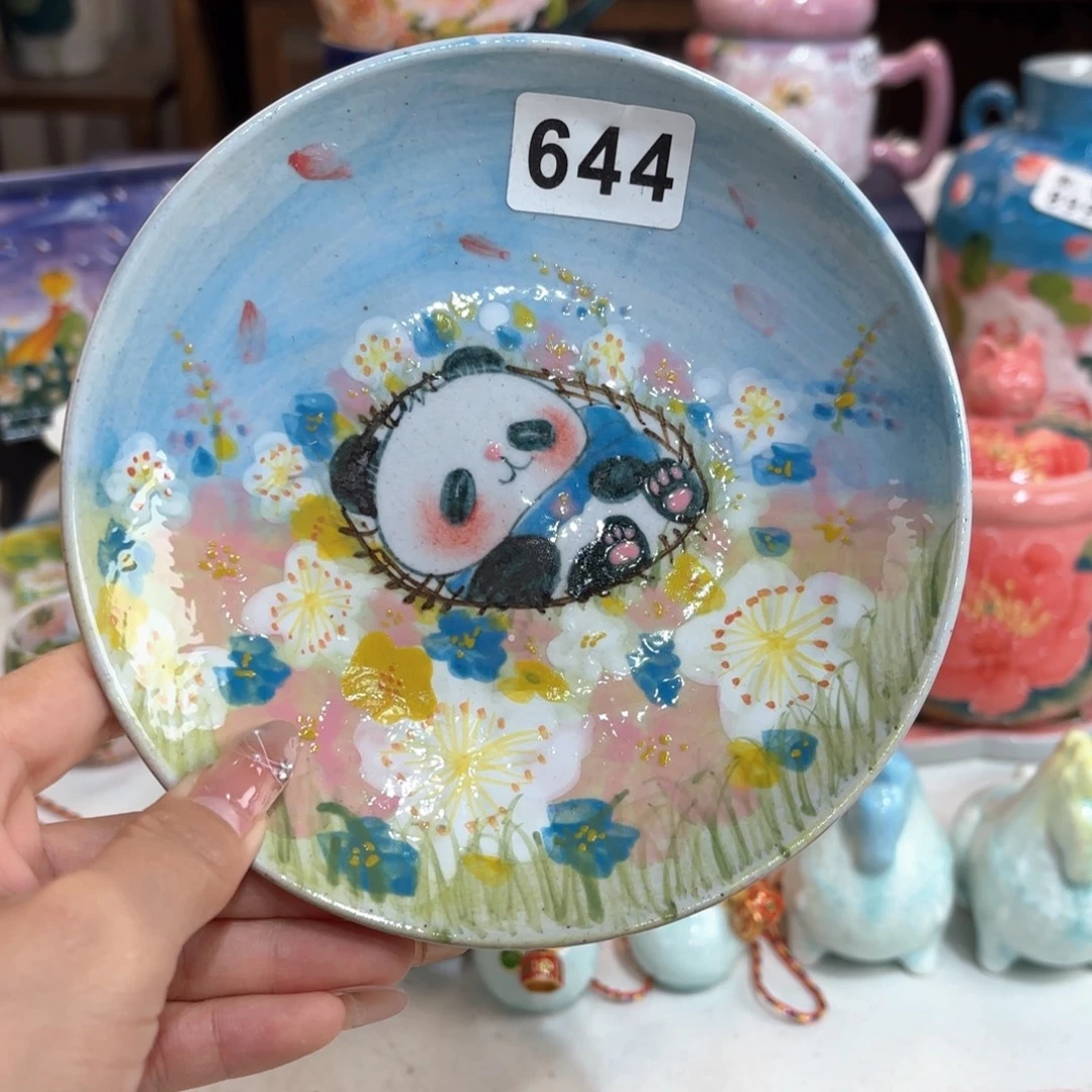 景德镇手绘高温釉下彩陶瓷茶具