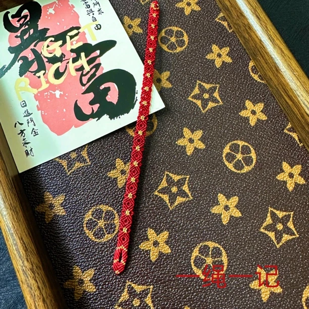 布艺手链 「有钱花」手工编织手绳“有钱花”美好寓意，自带吉祥Buff