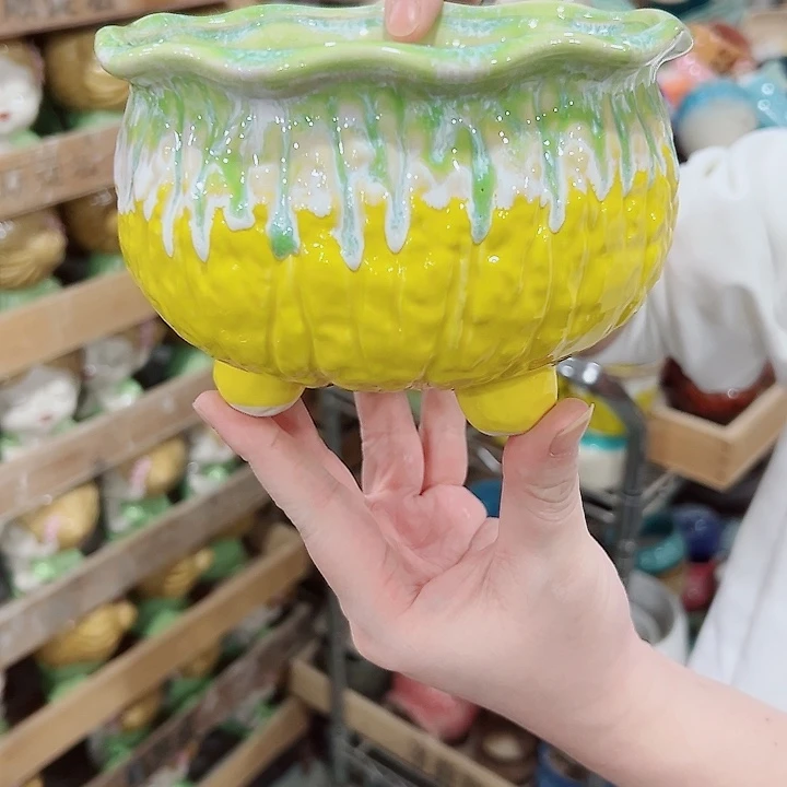 有孔.凑满10元发货多肉陶瓷花盆！