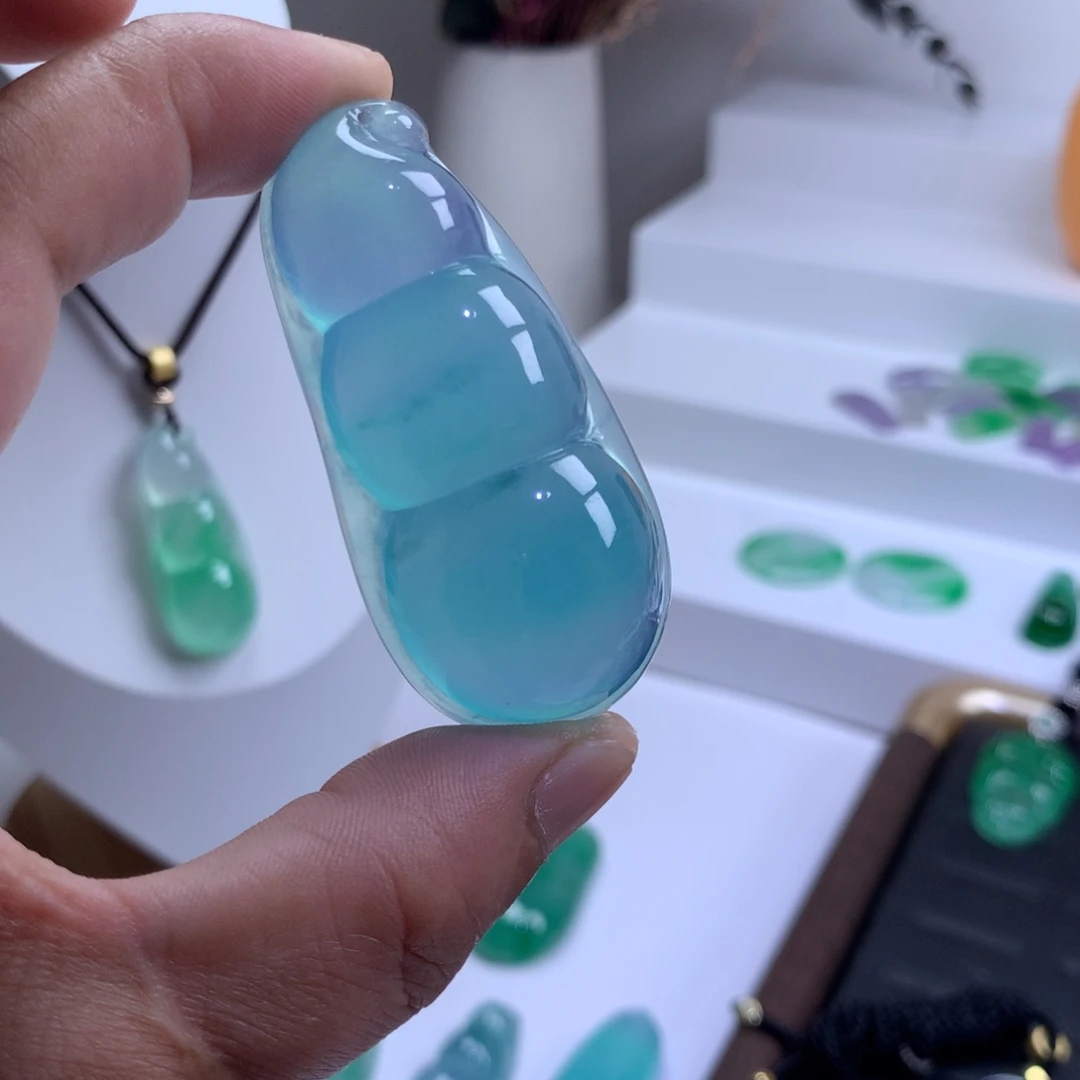 珐琅非金属吊坠大豆子