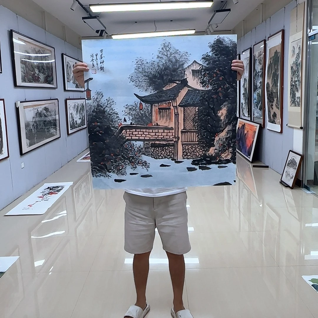 国画国画作品多次