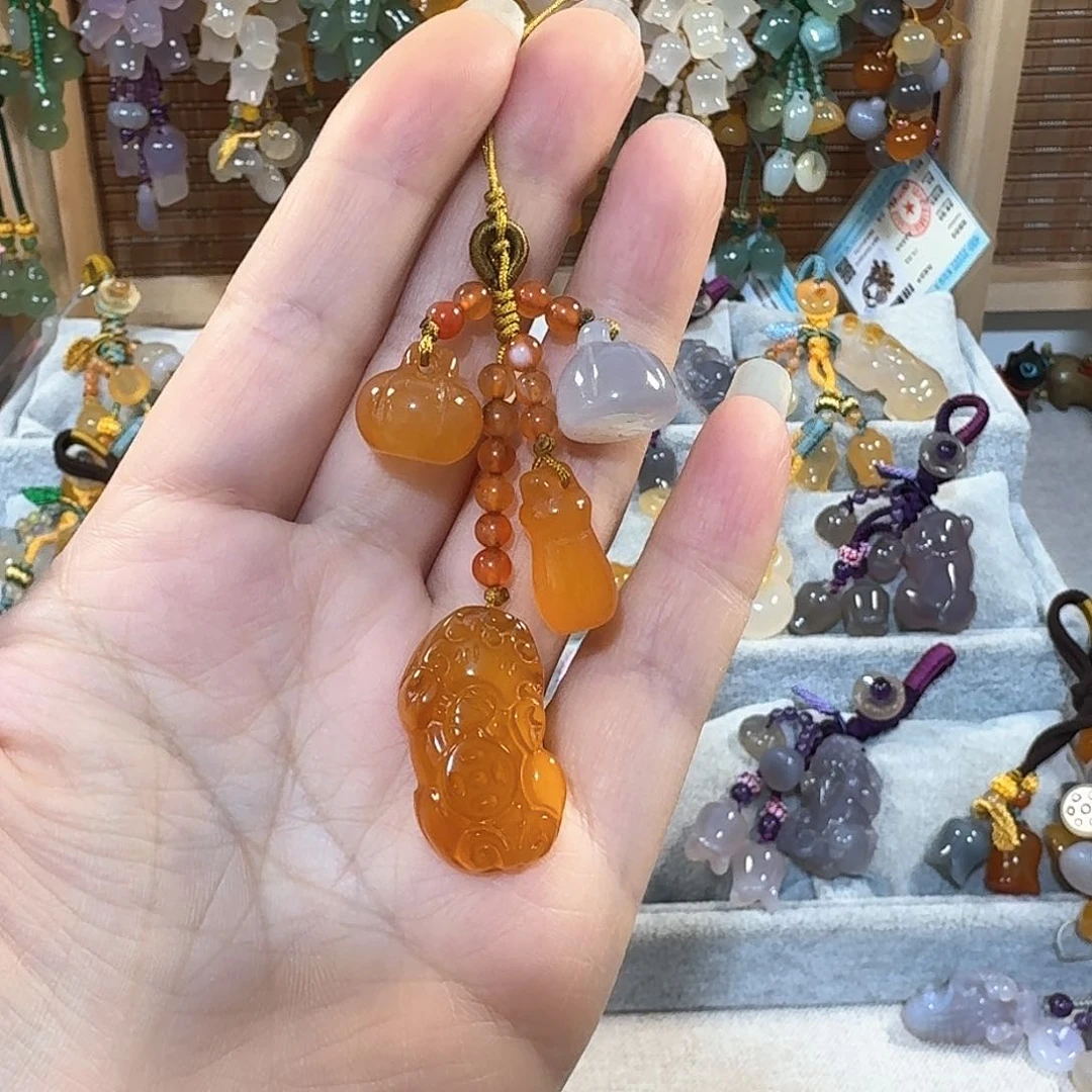 玛瑙/玉髓小挂件福利未镶嵌