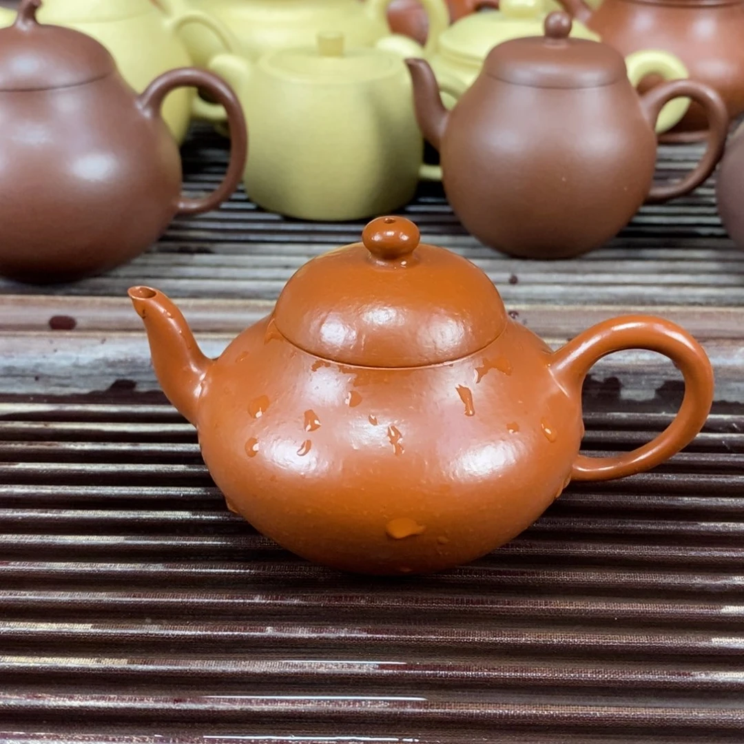 紫砂茶壶宜兴原矿紫砂壶梨150c