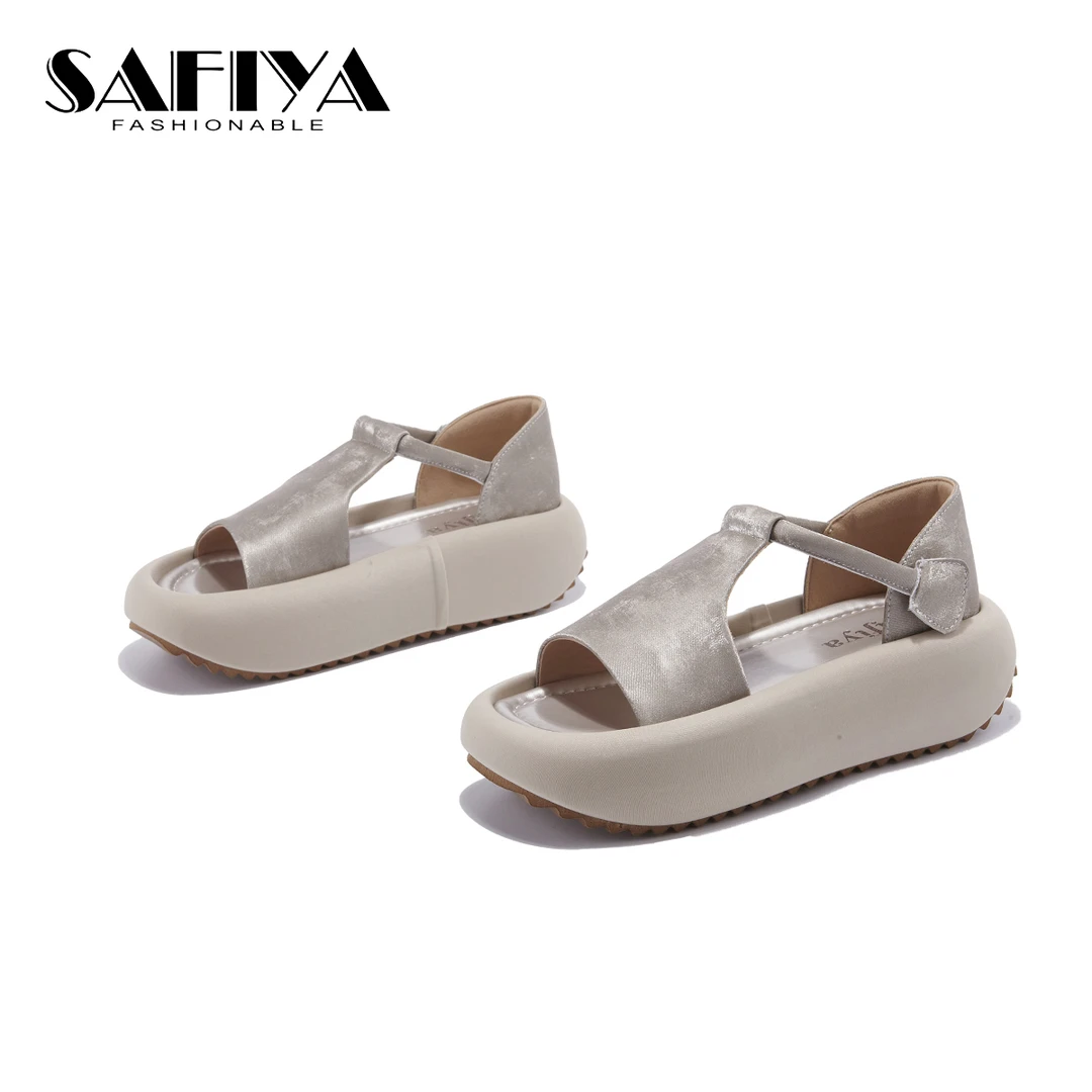 索菲娅Safiya2025夏季新款透气轻便休闲拖鞋女SFD2110A88