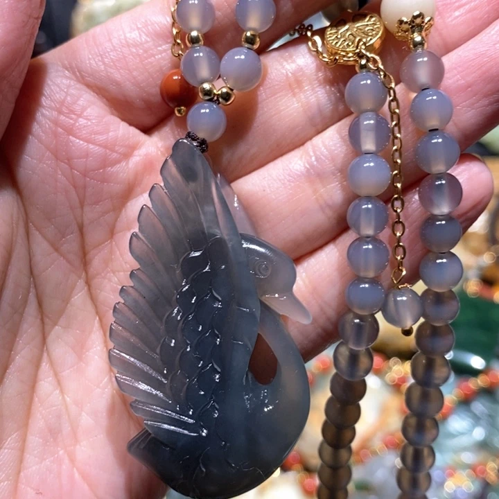 岫玉毛衣链未镶嵌