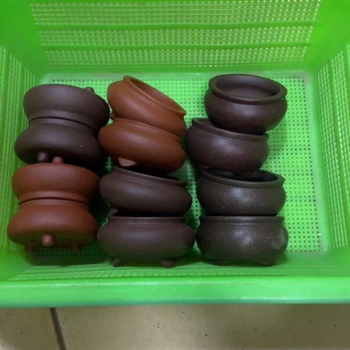 紫砂花盆紫砂口6.5到7.5高4.5