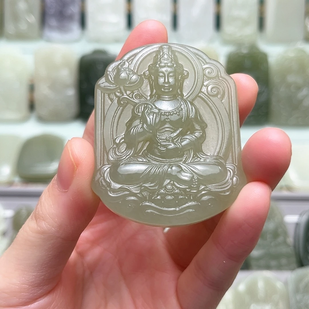 和田玉未镶嵌颈饰