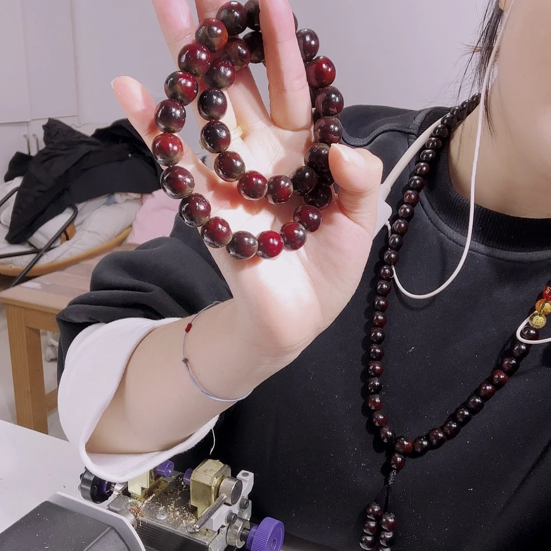 龙***风吊坠草珠菩提无患子陈年花籽36颗手持