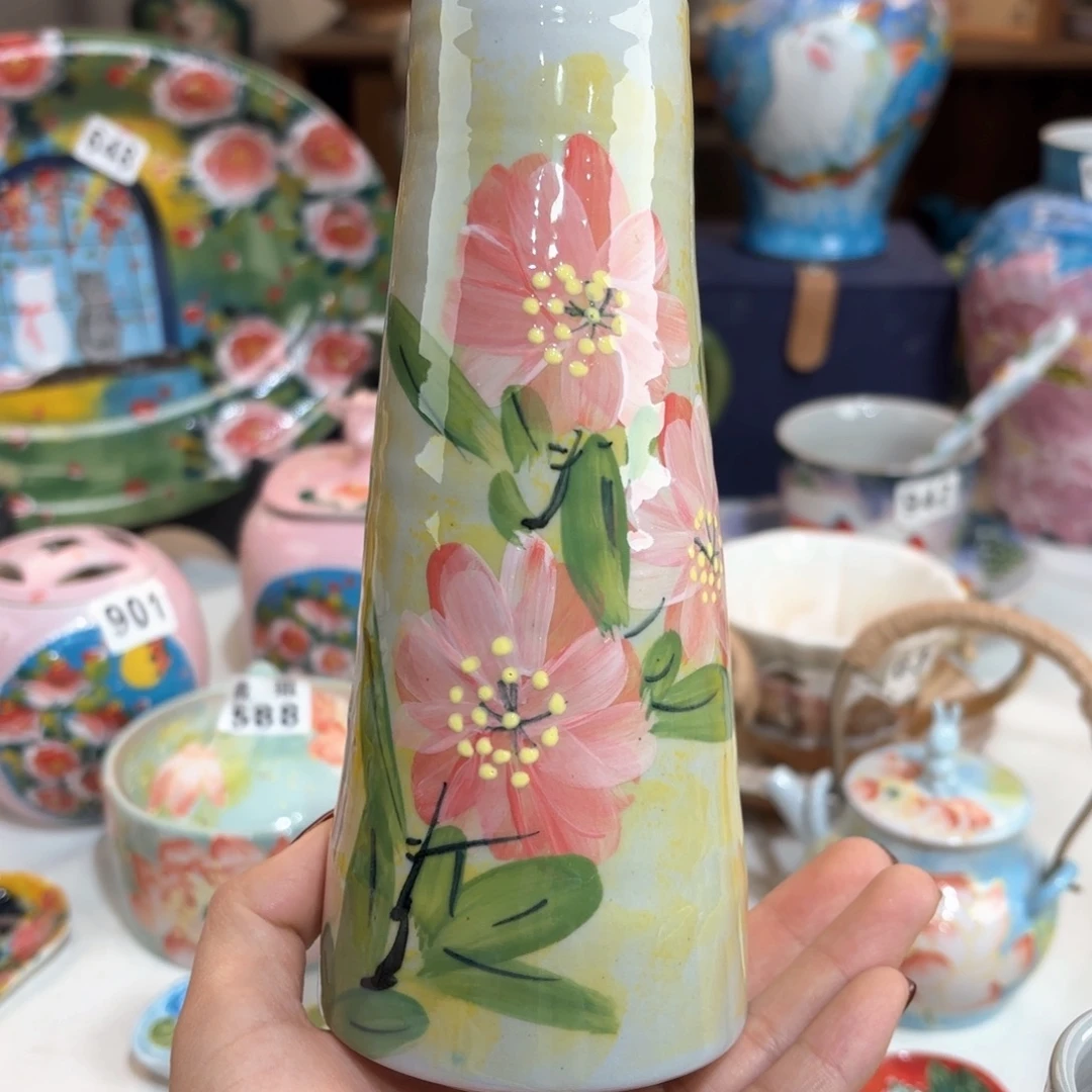 景德镇手绘高温釉下彩陶瓷茶具