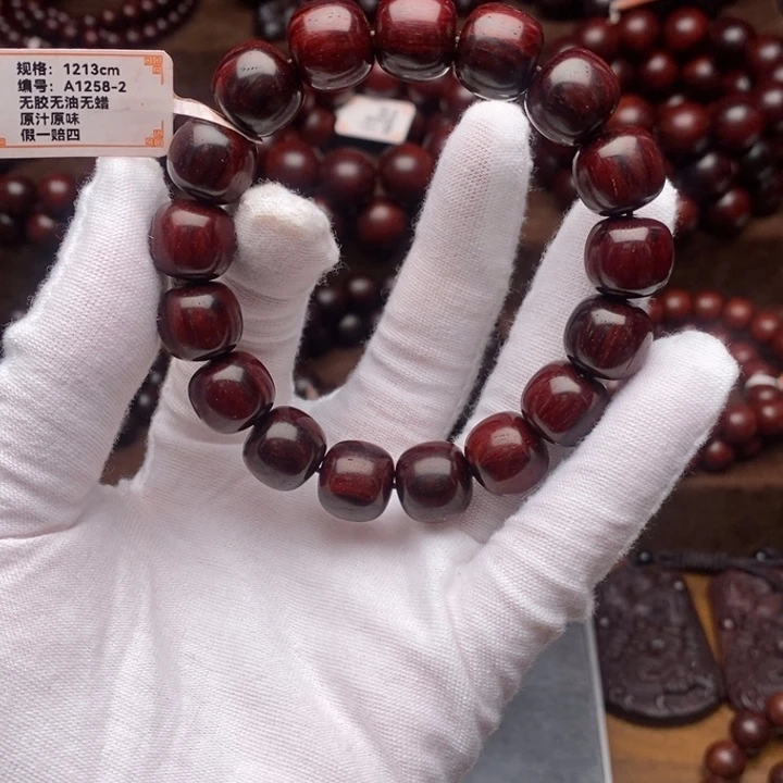 小叶紫檀手串/手链12*13火焰纹泥料