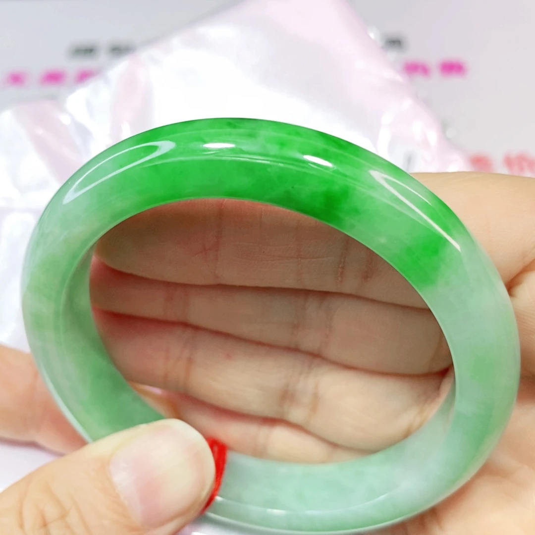 未镶嵌手镯翡翠55.8圈口正圈