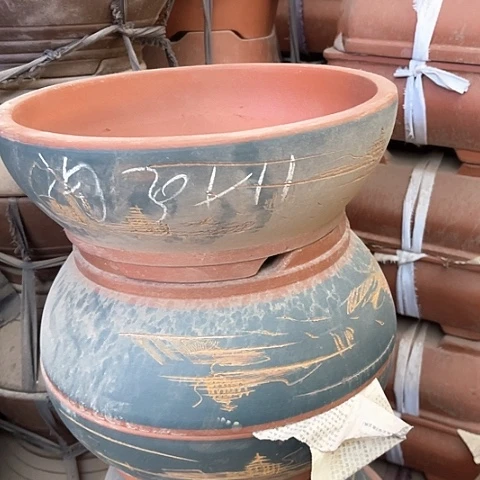 紫砂花盆碗盆一只