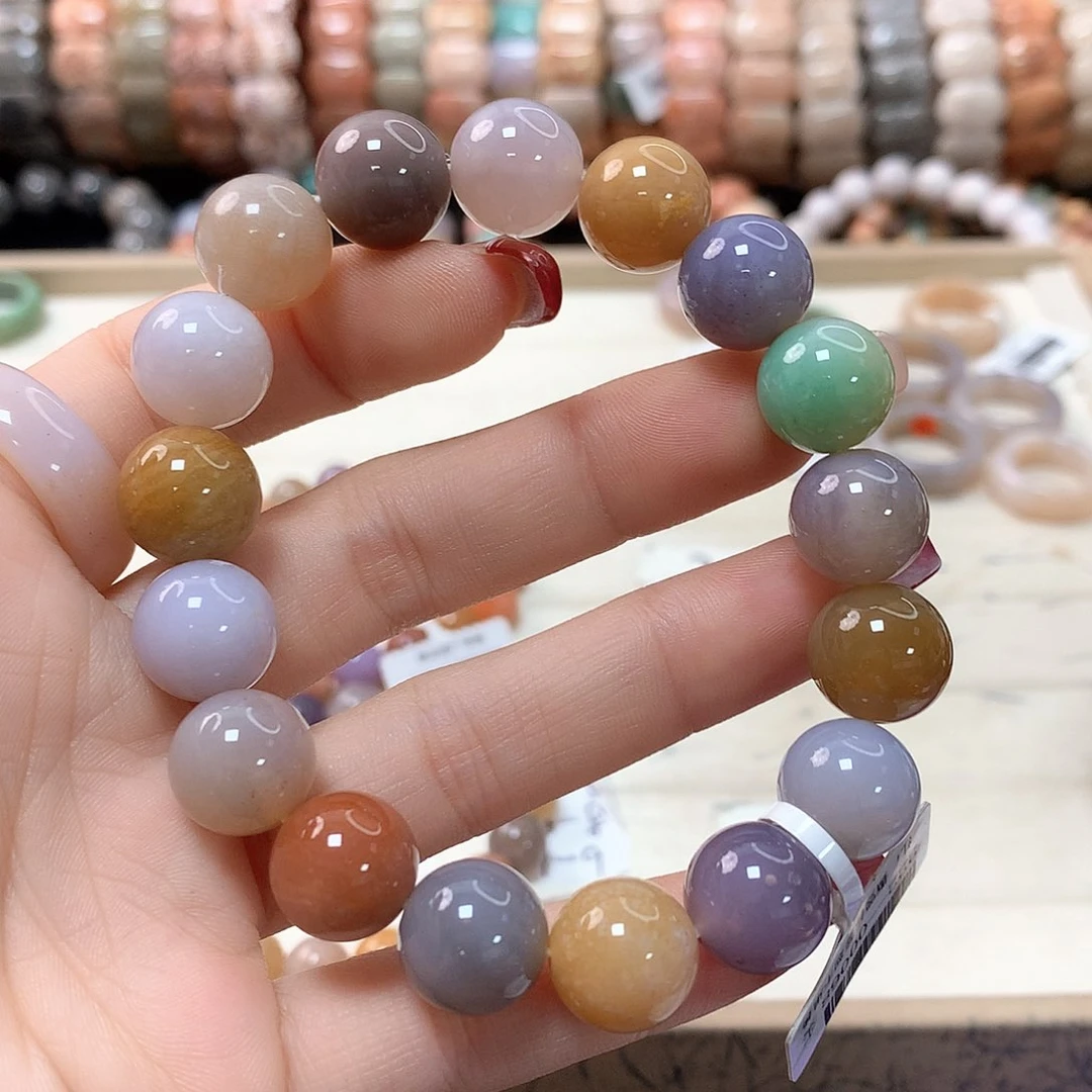 硅化珊瑚（珊瑚玉）手链未镶嵌山**忧894