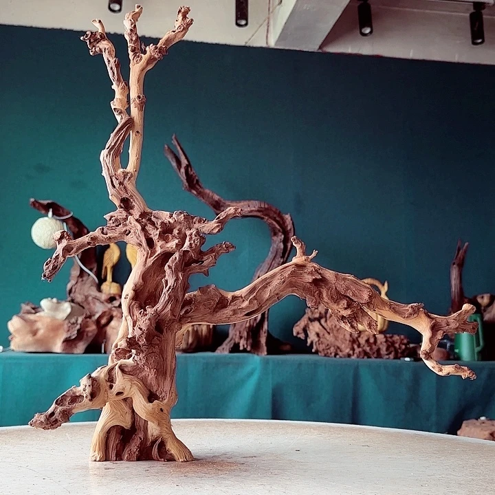 一***店木826 金丝红木羊蹄甲半成品