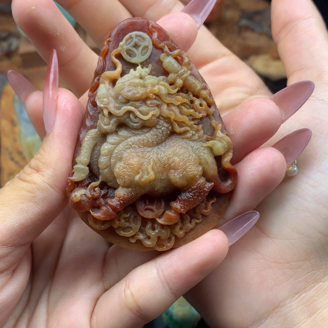 咬***鲨未镶嵌定制翡翠翡翠