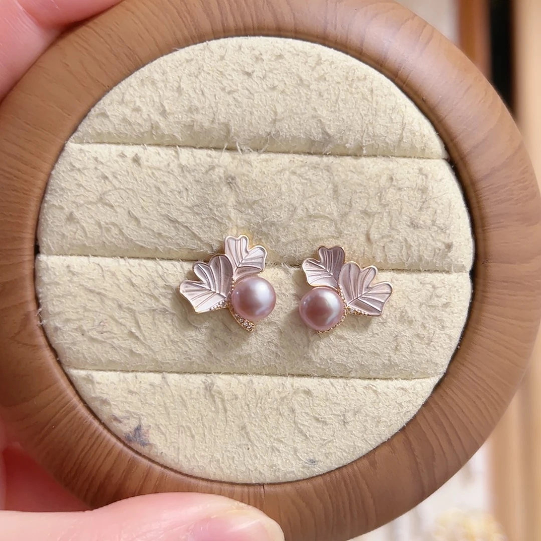 银S925镶嵌淡水珍珠原创手作