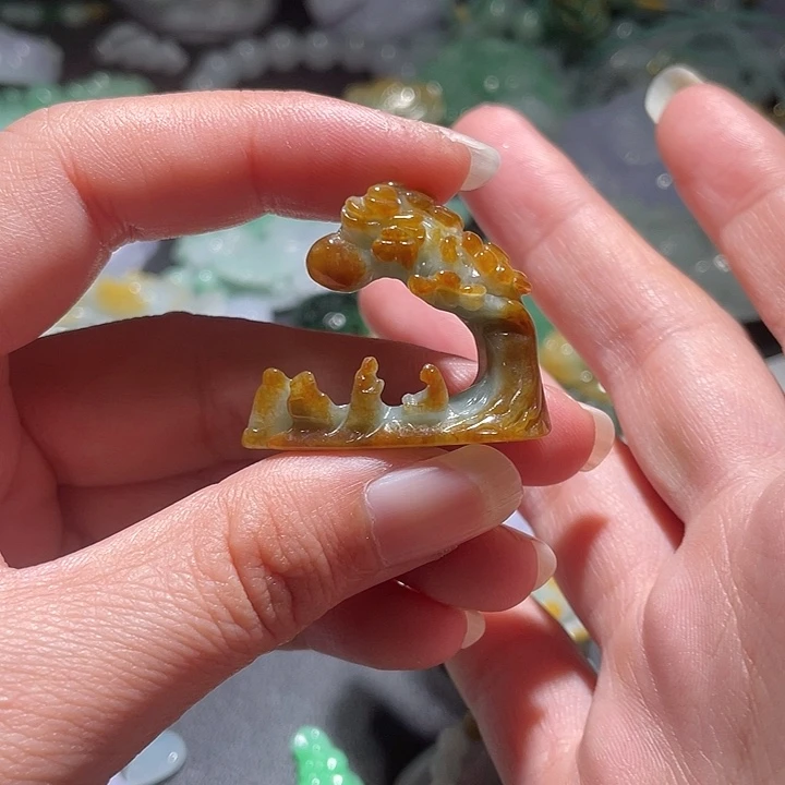颈饰未镶嵌翡翠天