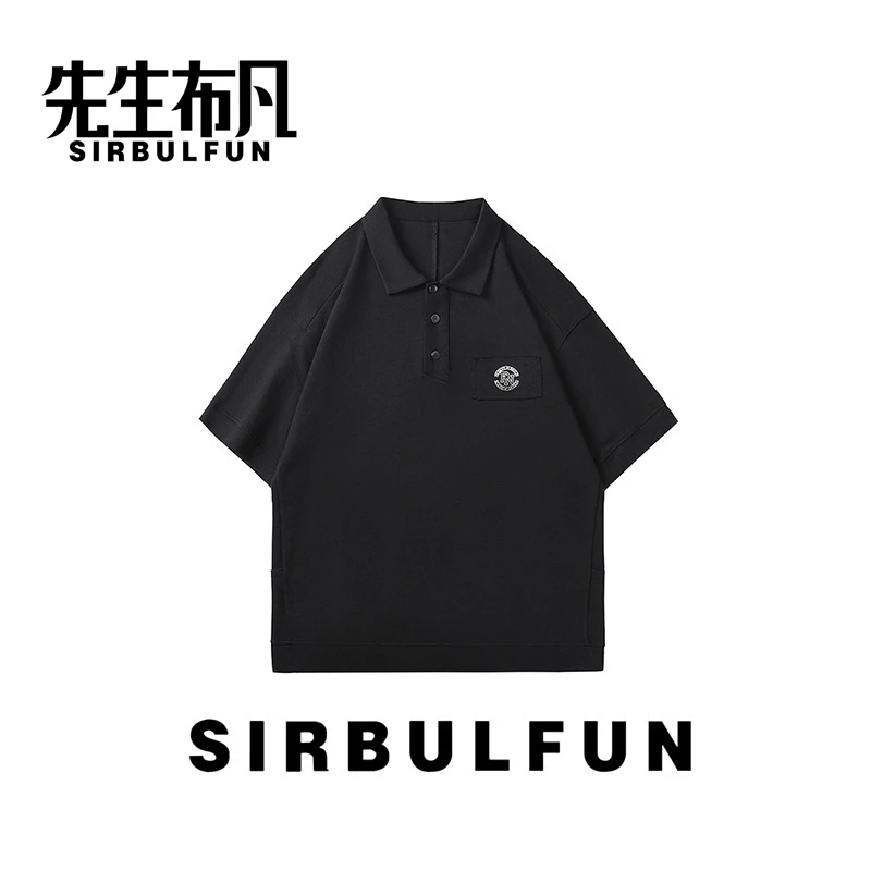 SIRBULFUN/先生布凡男士夏季时尚简约短袖POLO衫翻领宽松百搭休闲