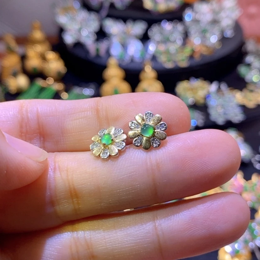 【闪购商品】翡翠挂件银S925镶嵌天然资源