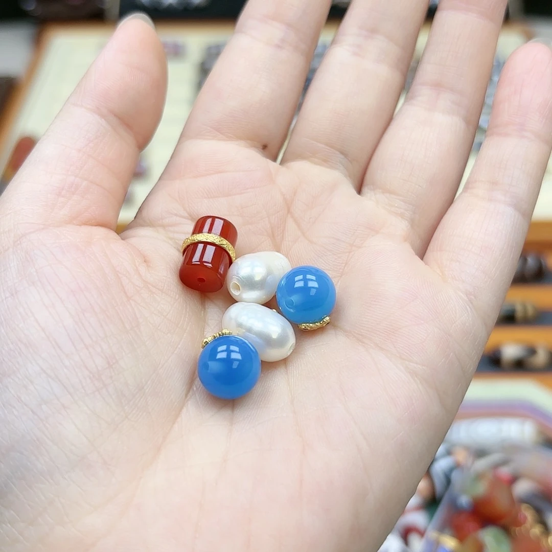 玛瑙/玉髓颈饰未镶嵌豆****i