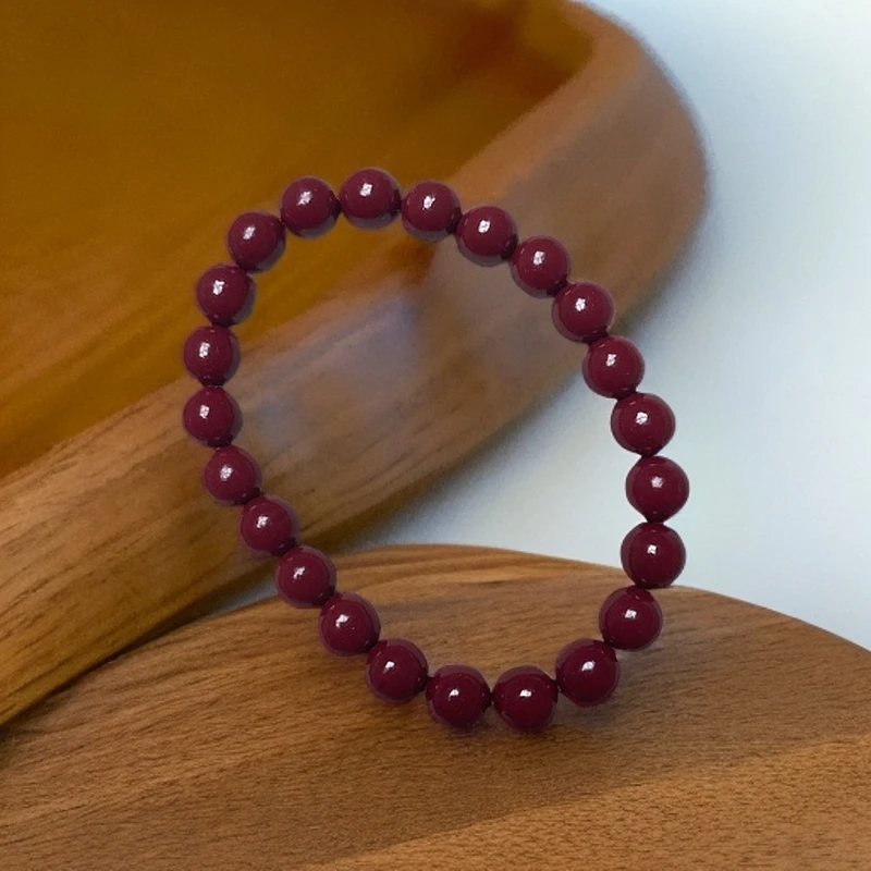 含辰砂工艺品含辰砂工艺品高含量紫金砂扭扭珠扭转乾坤手链