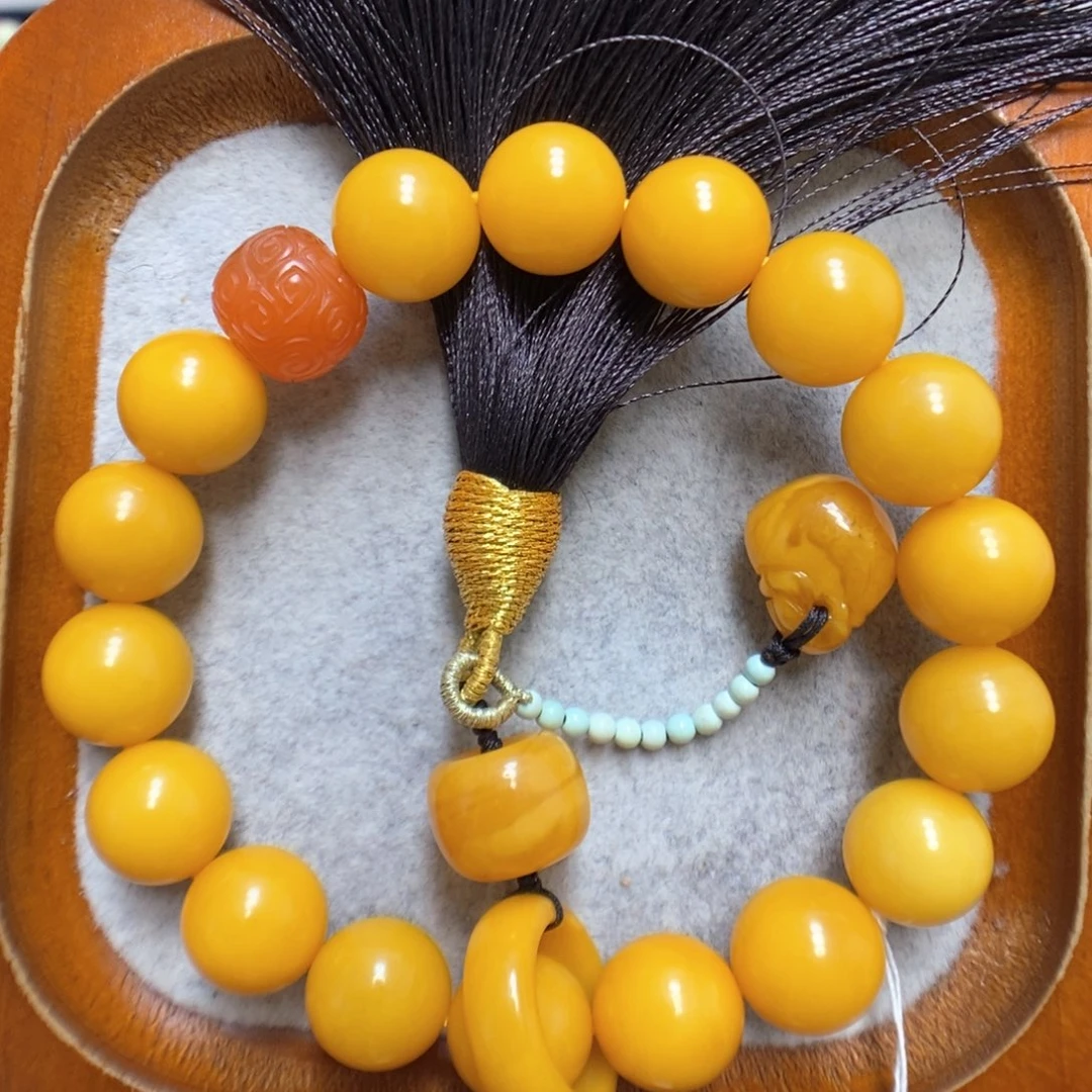 蜜蜡手串未镶嵌蜜蜡