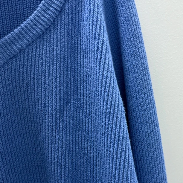 ｛귤 언니｝we设计师水蓝色针织毛衫