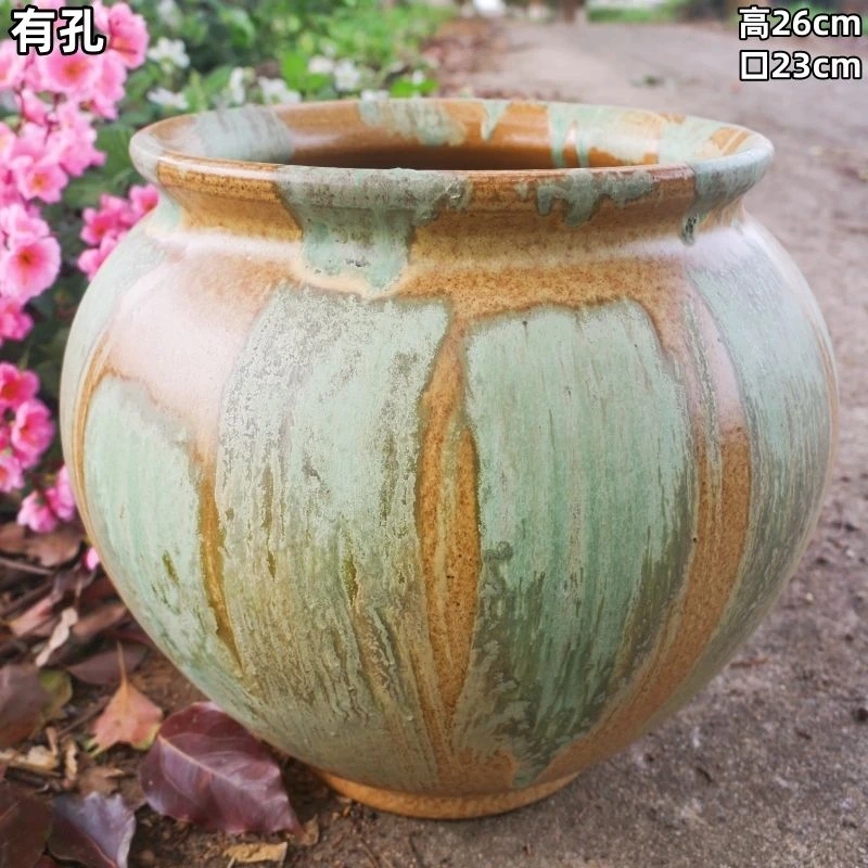 陶瓷花盆种树特大号落地特价轻奢简约高颜值新款ins风办公客厅