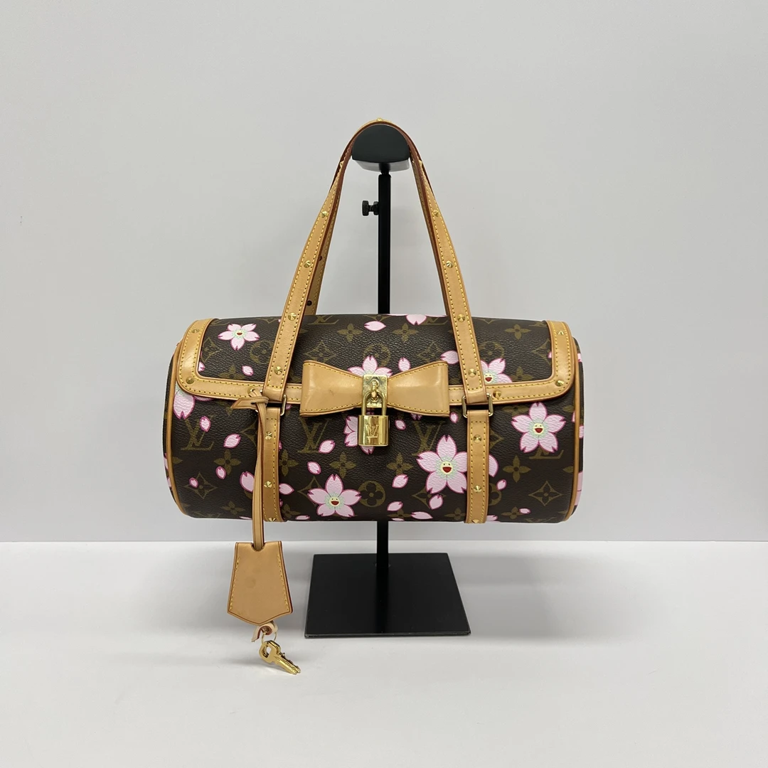 95新 LouisVuitton/路易威登 村上隆联名款巴比龙手提包 02043