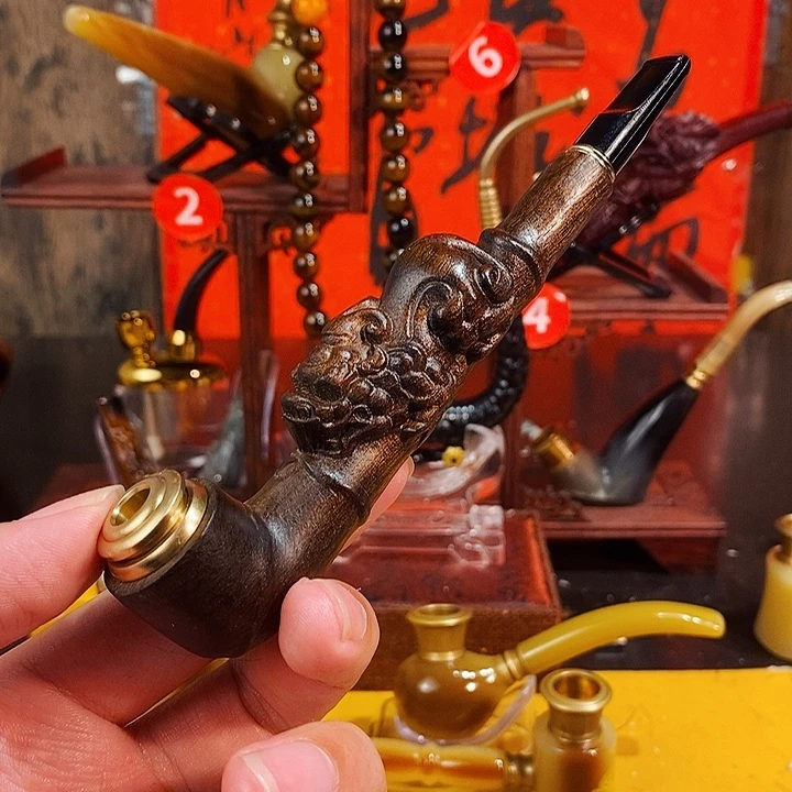 高端定制金丝楠烟嘴
