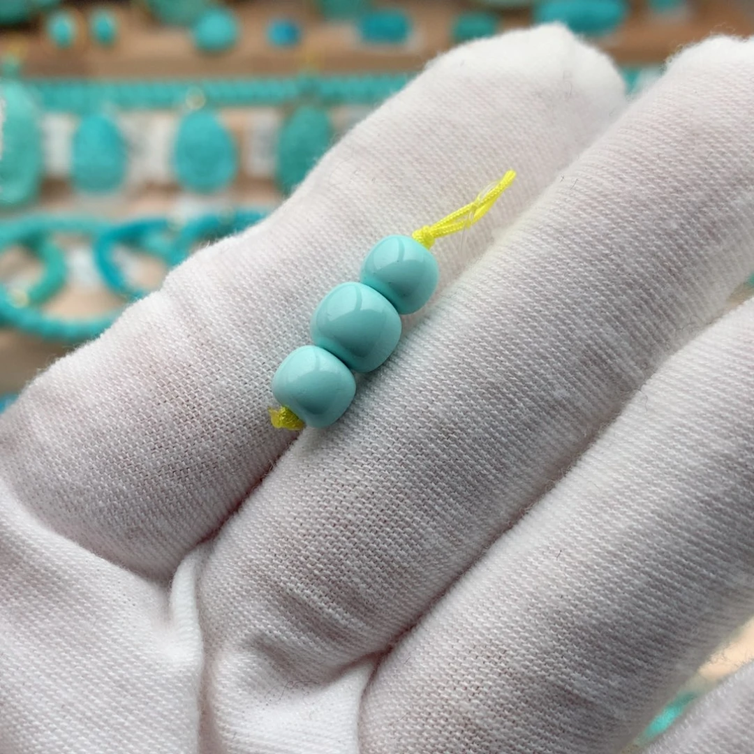 绿松石未镶嵌珠宝奇石6.5mm