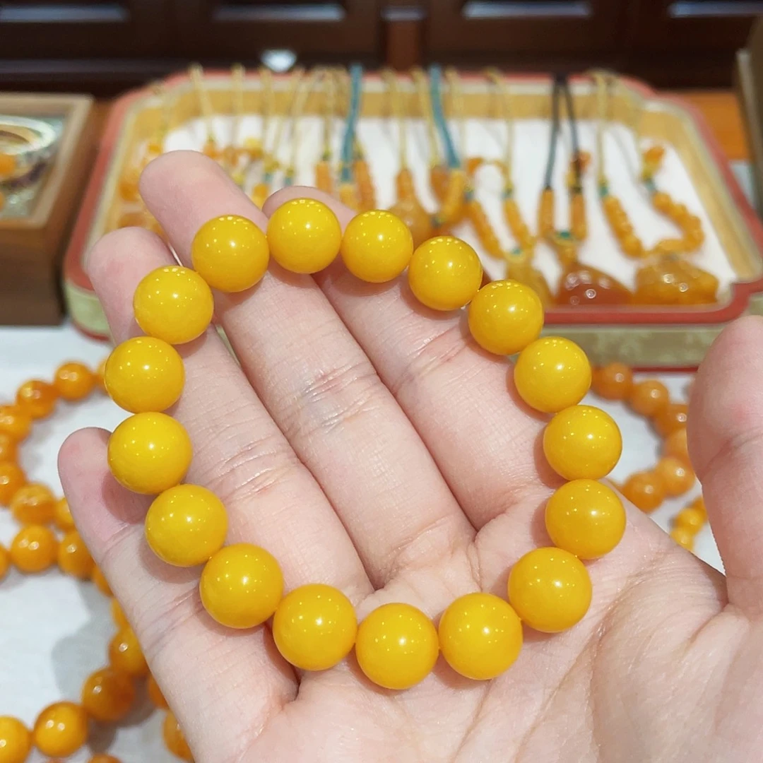 蜜蜡手链未镶嵌手串