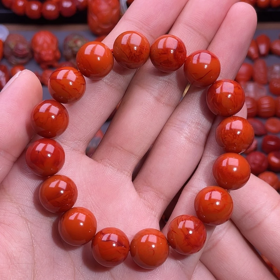 南红玛瑙13瓦西单圈未镶嵌