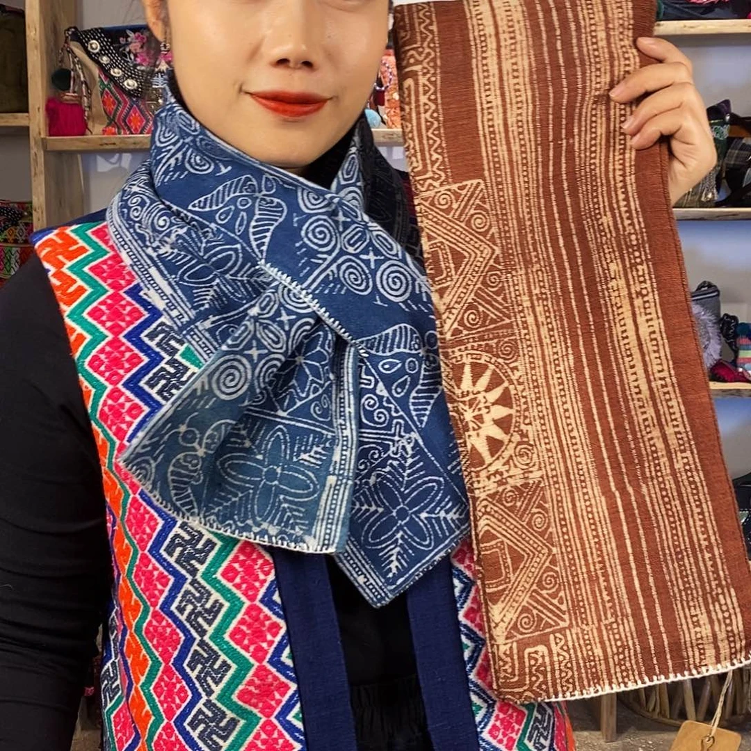 织绣手工制作工艺围脖