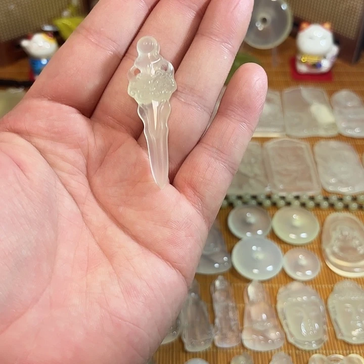 岫玉未镶嵌岫玉白冰宝剑