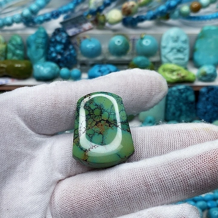 绿松石未镶嵌天然原矿 地大质检