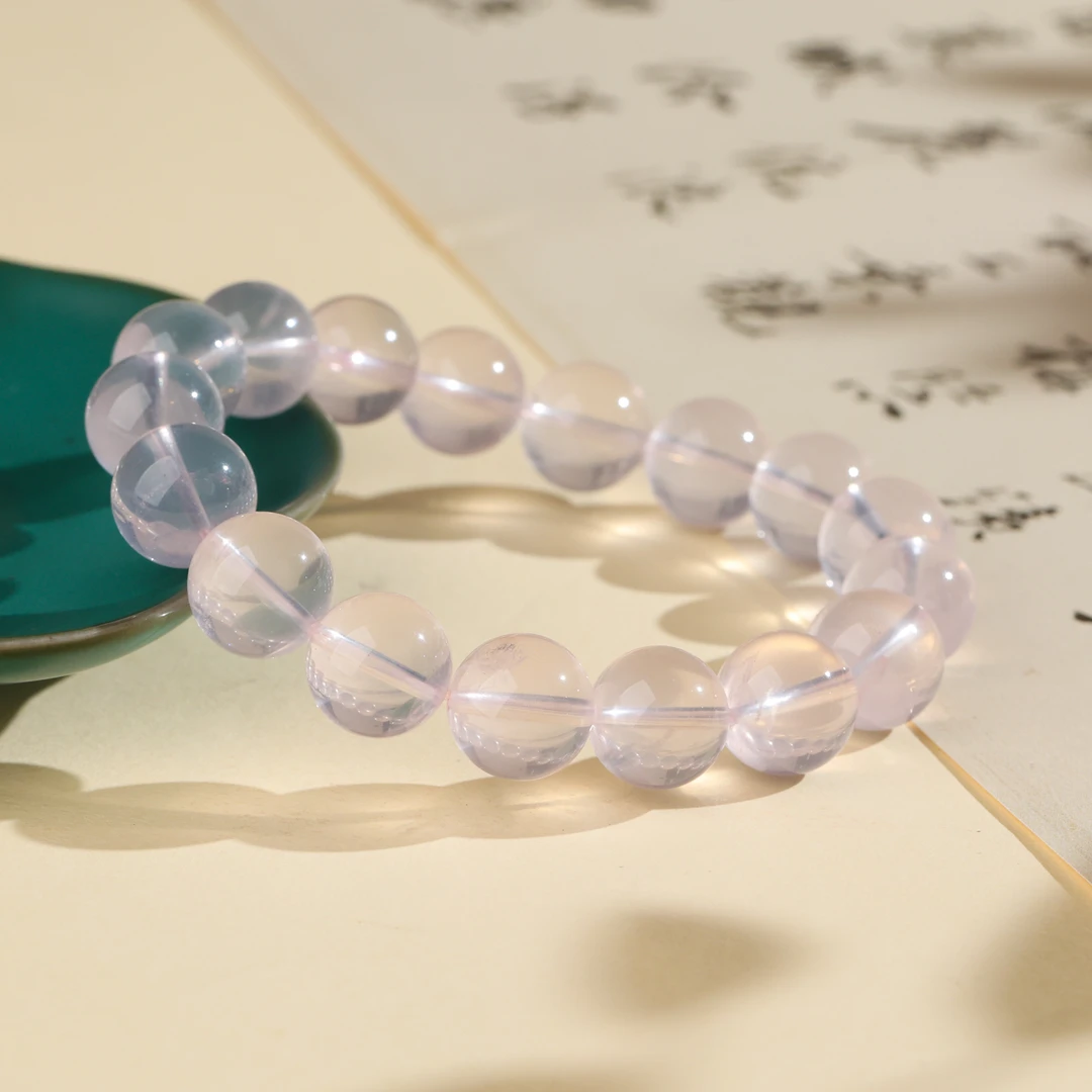 【诗语】万人迷-粉水晶单圈12+高级感少女心女生叠戴首饰精美百搭款