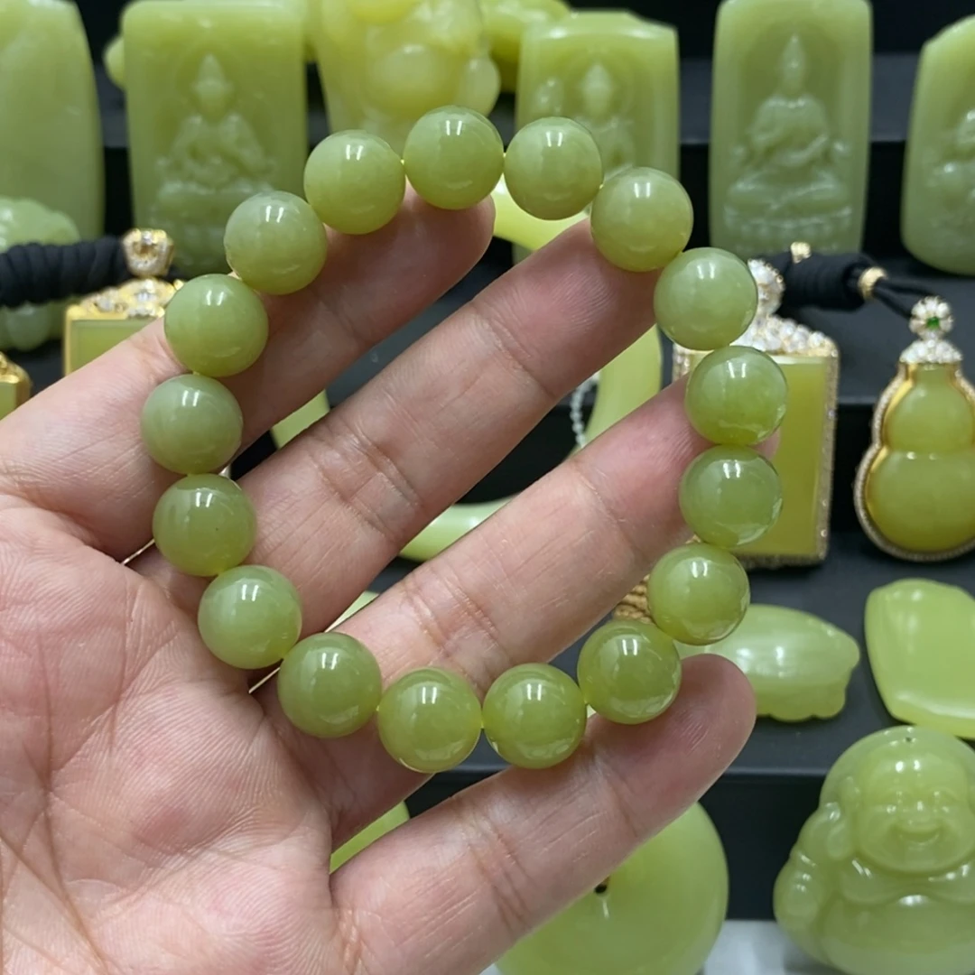 未镶嵌手链和田玉（黄玉）