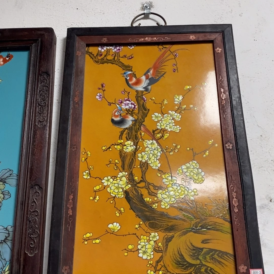 瓷片60*37-1景德镇瓷板画柴窑烧制
