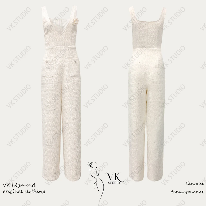 VK Studio秋夏新款显瘦阔腿背带裤【VK9965】