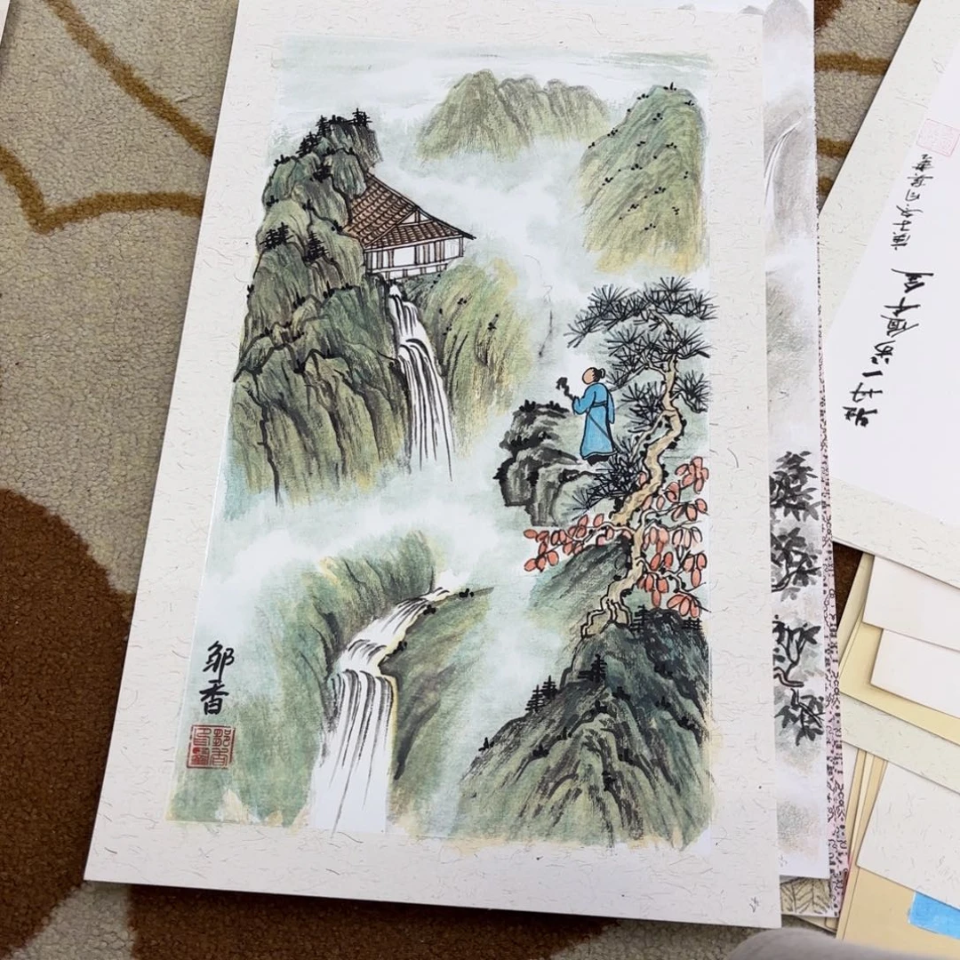 国画30-50卡纸作品艺