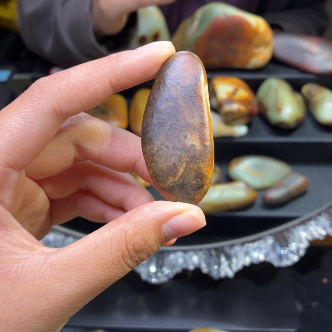 和田玉未镶嵌挂件21.7