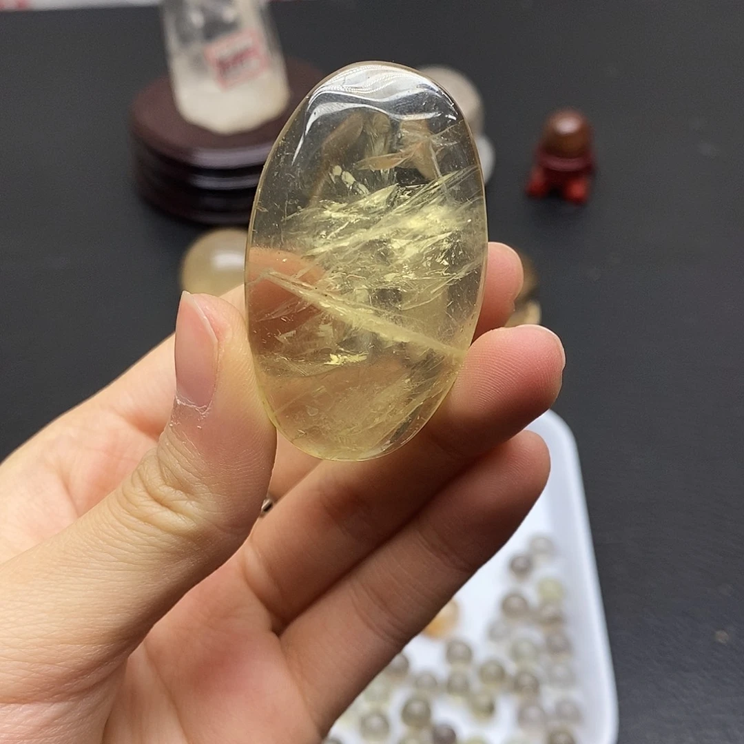 未镶嵌水晶珠宝半成品80水晶石