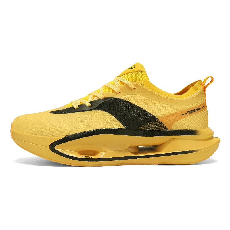 飞电5u男女通用时尚透气网面专业厚底高弹减震回弹清爽运动跑步鞋