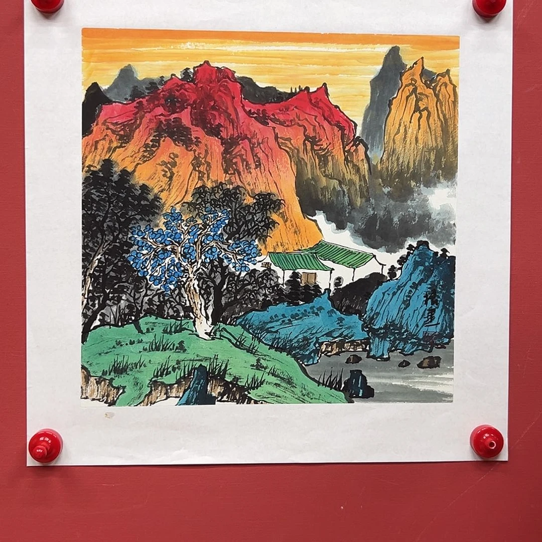 国画曹根建国画作品