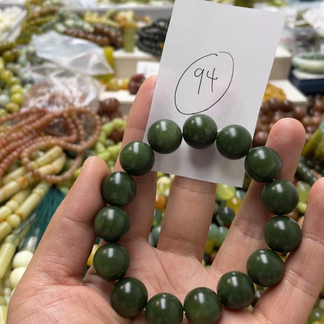 蛇纹石玉手链未镶嵌