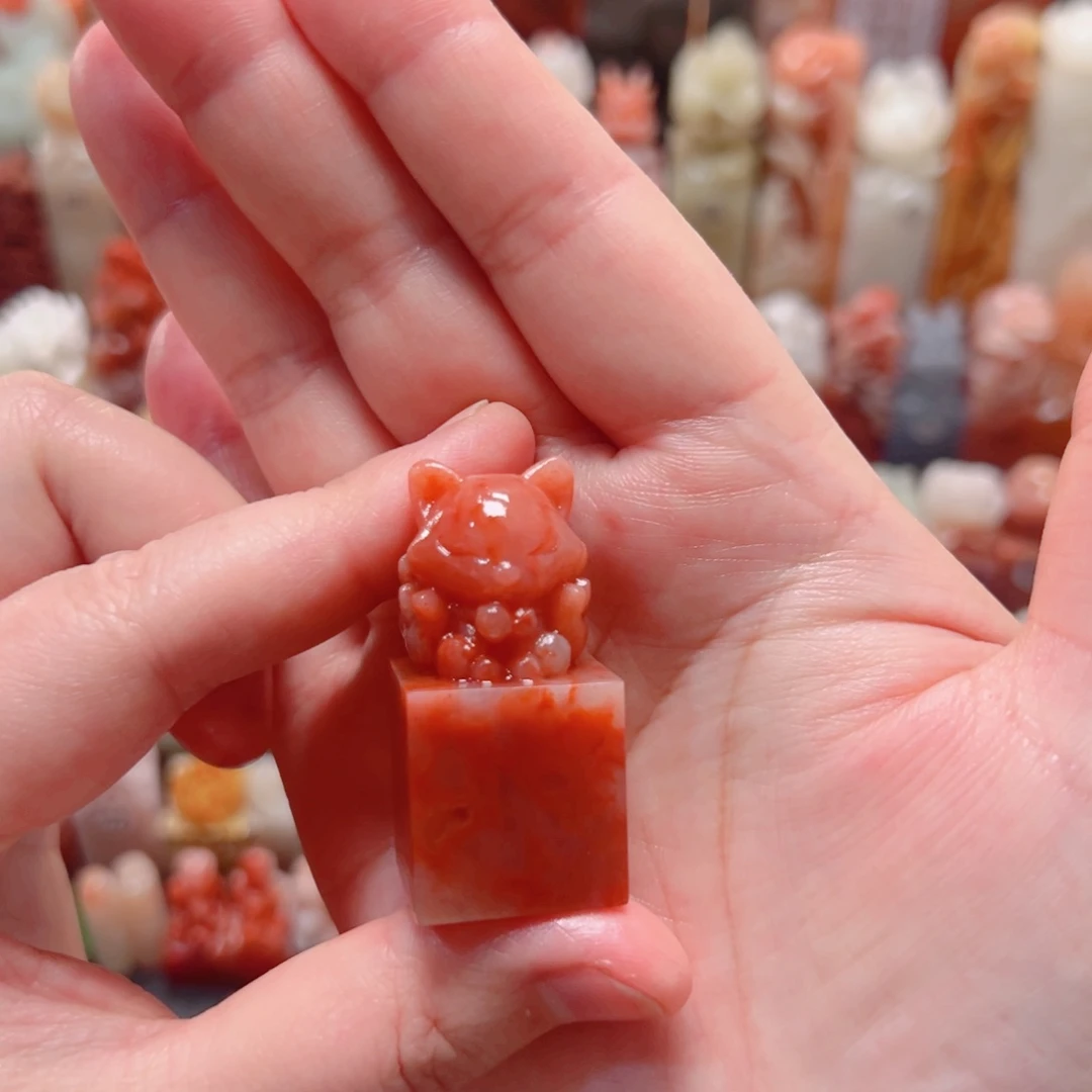 器皿大糖手工篆刻包手工刻字九尾狐