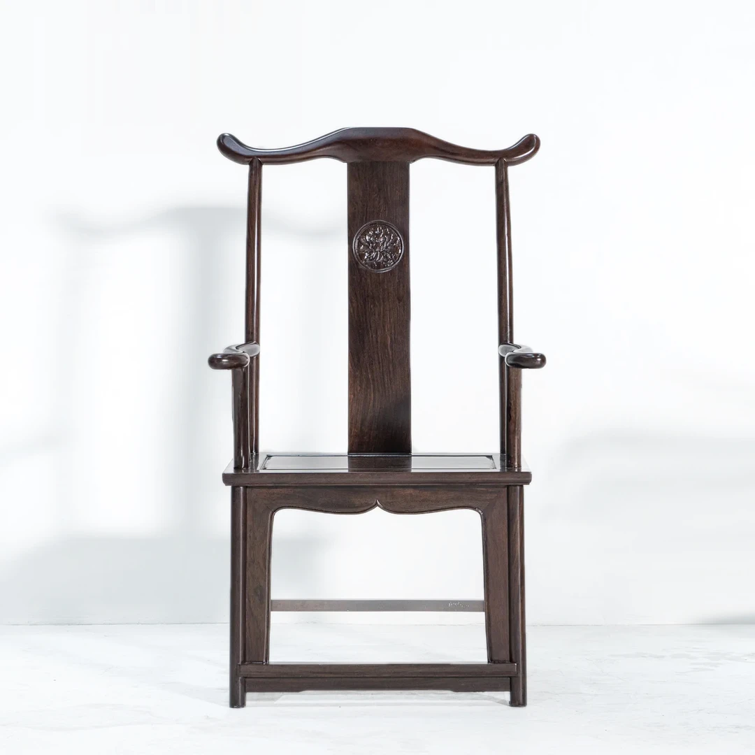 大叶紫檀北宋官帽实木复古书房家用茶室专用椅高端大气上档次